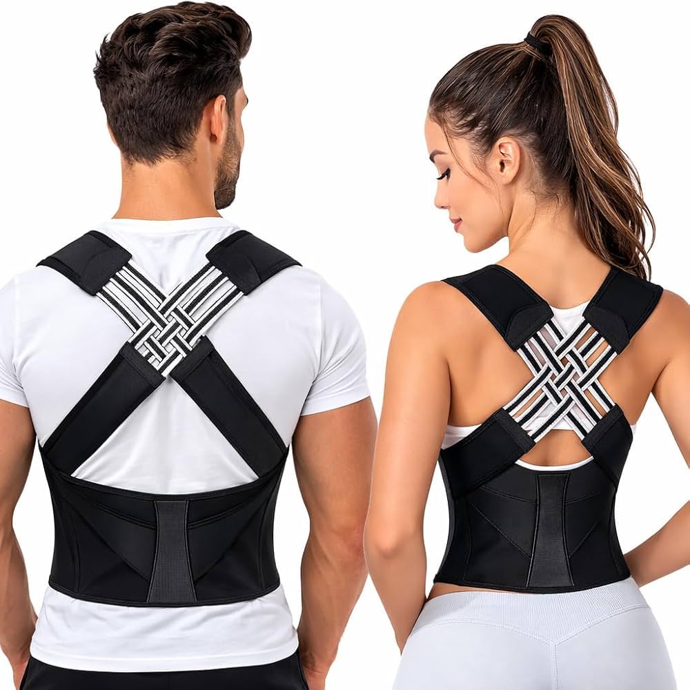 Adjustable X-cross back posture corrector