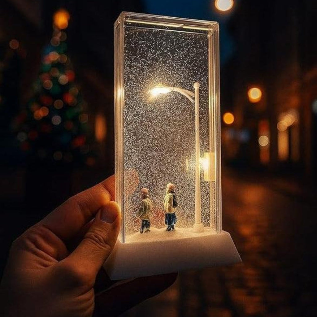 Snowfall Lamp with Street Light